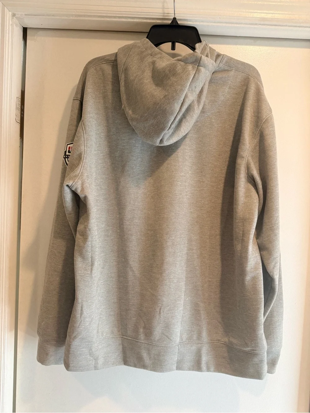 Nike USA Basketball Gray Hooded Sweatshirt with Navy & Red Logo